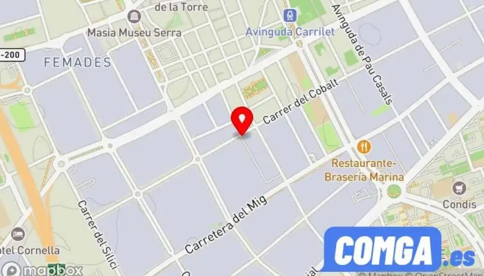 mapa de Cerrajeria Molina Cerrajero en L'Hospitalet de Llobregat