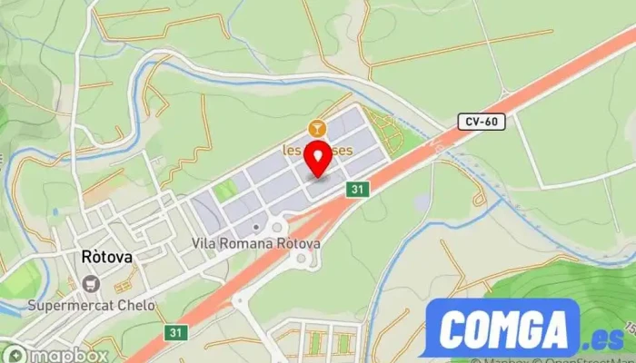 mapa de Cerrajeria Peiró, S. l.  en Ròtova