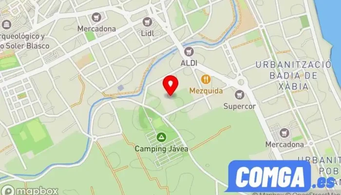 mapa de Cerrajeria Roig Oficinas de empresa en Badia de Xàbia
