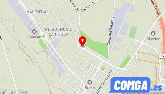 mapa de Cerrajeria Romero Artesanos Del Hierro Cerrajero en La Pobla de Vallbona