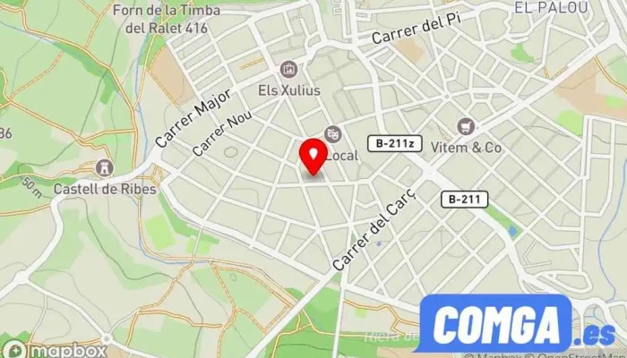 mapa de Cerrajeria Ros Cerrajero en Sant Pere de Ribes
