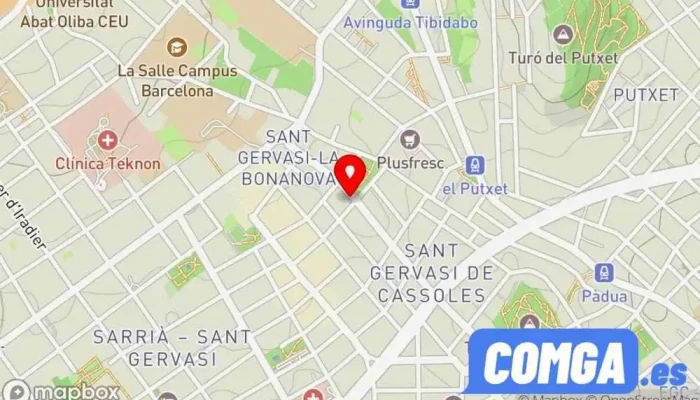 mapa de Cerrajeria Samitier Cerrajero, Servicio de duplicación de llaves, Zapatero en Barcelona