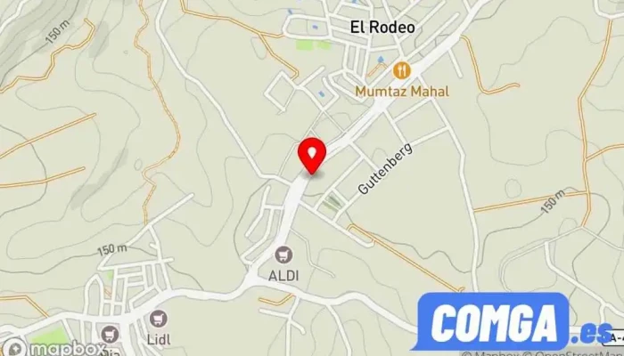 mapa de Cerrajeria Santos Diazs S.L. Cerrajero en Coín