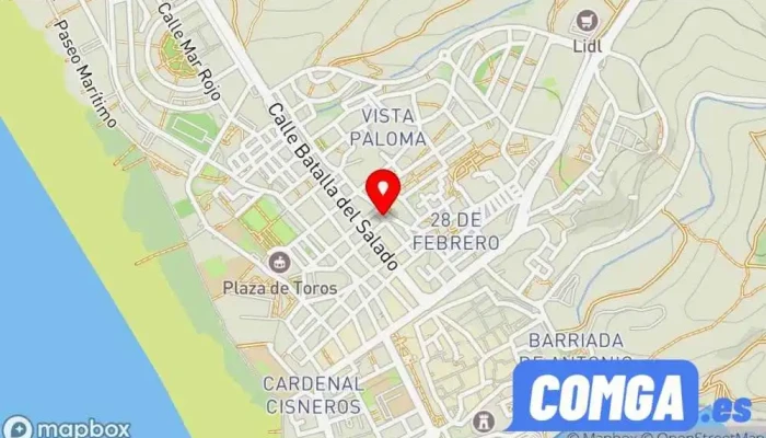mapa de Cerrajeria Tarifa Sl Cerrajero en Tarifa