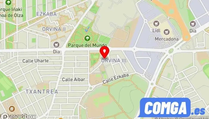 mapa de Cerrajeria Vizcay Cerrajero en Pamplona