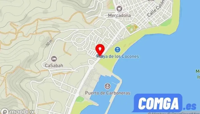 mapa de Cerrajeria/Ferreteria El Molino Comercio, Cerrajero en Carboneras