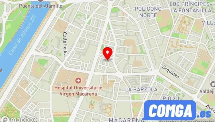 mapa de Cerrajero 24 horas Mario Núñez Cerrajero en Sevilla