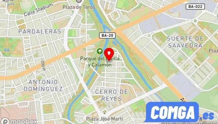 mapa de cerrajero 24horas Sparta  en Badajoz
