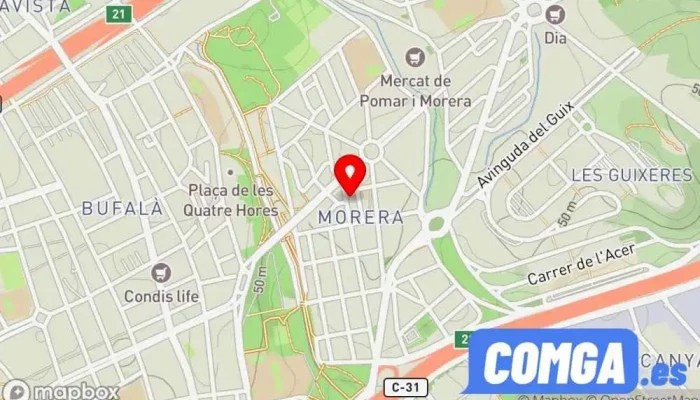 mapa de Cerrajero Bey Cerrajero en Badalona