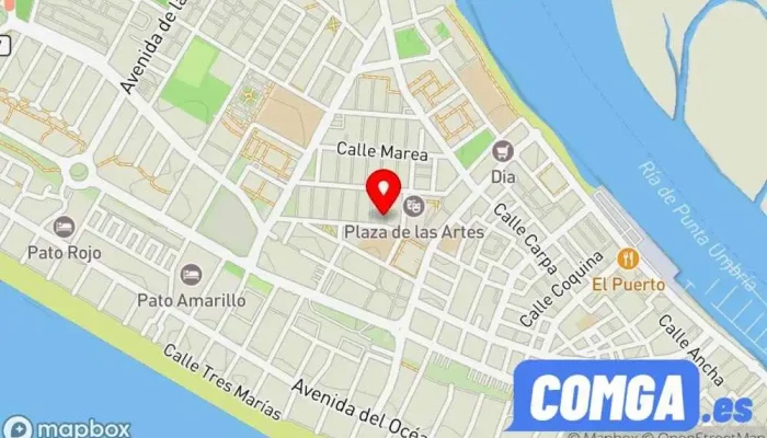mapa de Cerrajero Costa De la Luz 24H Punta Umbria Cerrajero en Punta Umbría