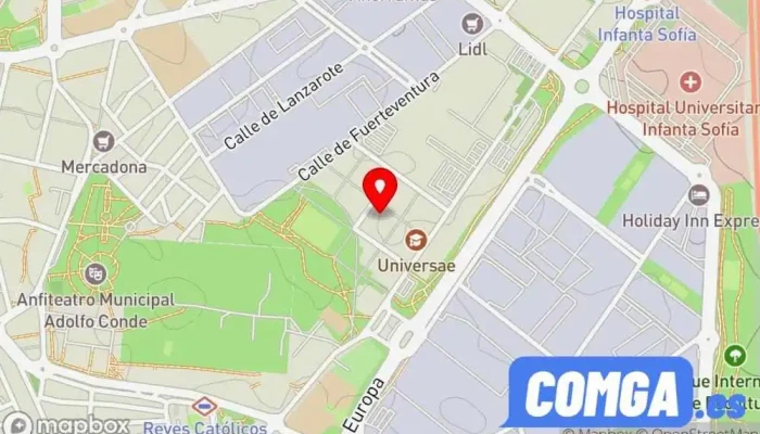 mapa de Cerrajero Directo 24H - San Sebastián de los Reyes y Alcobendas Cerrajero en San Sebastián de los Reyes
