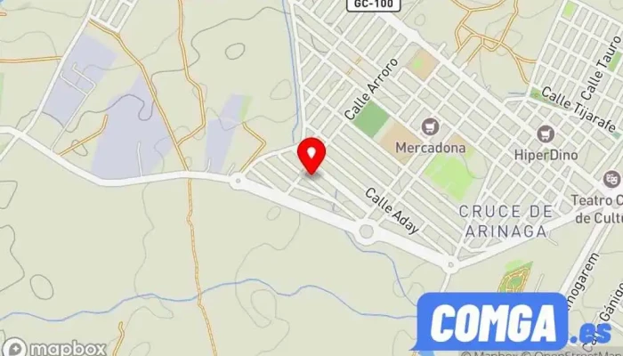 mapa de Cerrajero en Las Palmas - EuroKey Cerrajero, Electricista, Fontanero en Cruce de Arinaga