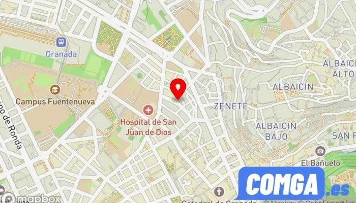 mapa de Cerrajero J.M. Fernández Tienda de cajas fuertes en Granada