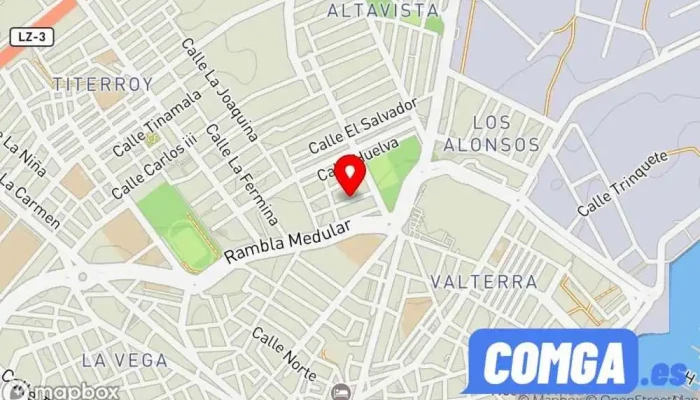 mapa de Cerrajero Lanzarote Adrián Cerrajero en Arrecife