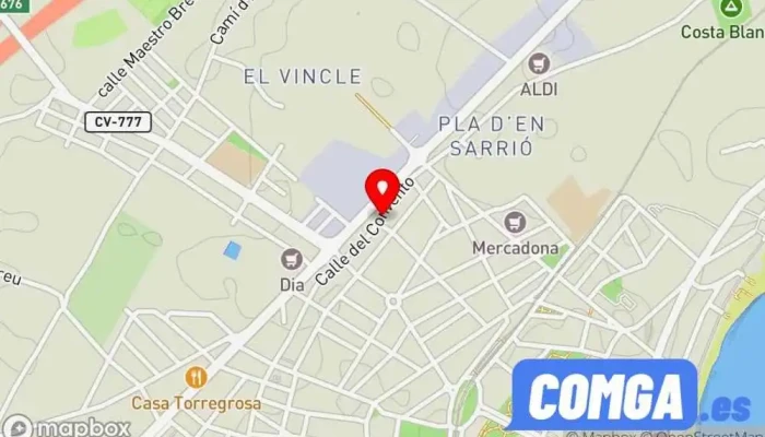 mapa de Cerrajero Lucas 24h - Residencial y Automotriz Cerrajero en El Campello
