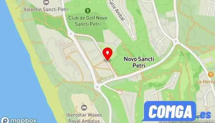 mapa de Cerrajero Novo Sancti Petri 24H Cerrajero en Urb. Novo Santi Petri