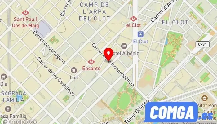 mapa de Cerrajero Rápido Urgente - Barcelona 24 horas Cerrajero, Instalación de persianas, Servei de serralleria d’urgències, Botiga de panys en Barcelona
