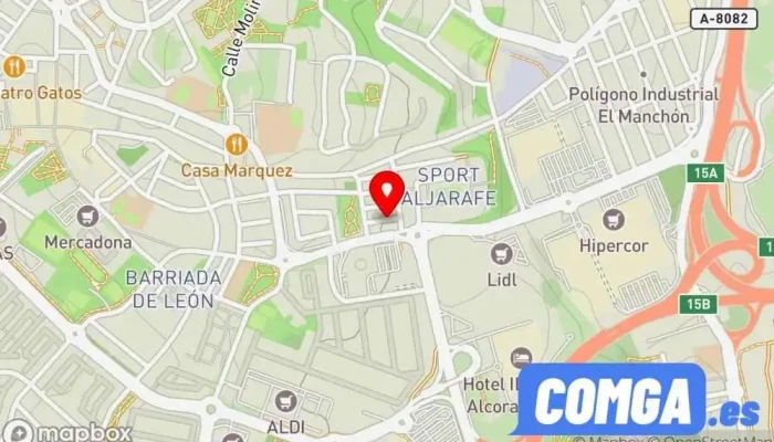 mapa de Cerrajero Sevilla 24 Horas Cerrajero, Fábrica de maquinaria en Tomares