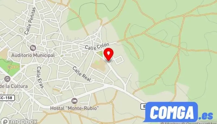 mapa de Cerrajero y Automatismos Ángel Cerrajero en Montehermoso