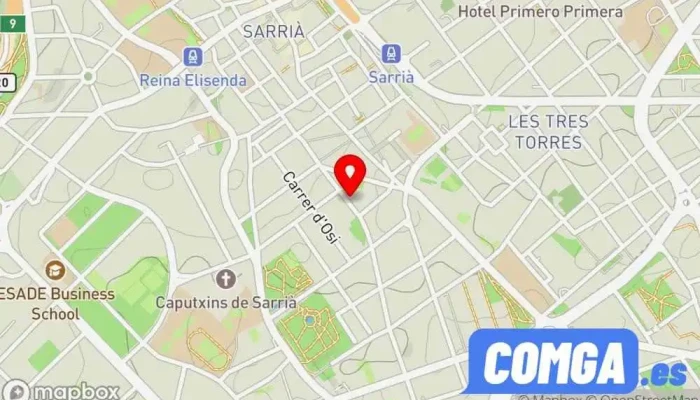 mapa de Cerrajeros Barcelona Sarria / Cerrajero en Sarria Cerrajero, Instalación de persianas, Tienda de cajas fuertes en Barcelona
