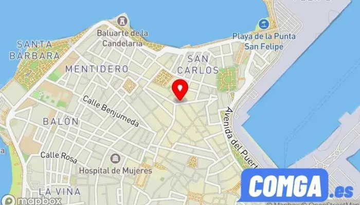 mapa de Cerrajeros Beato Diego de Cadiz Cerrajero en Cádiz