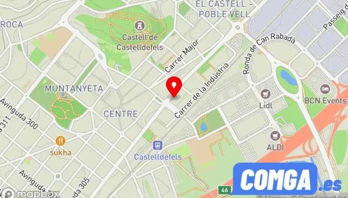 mapa de Cerrajeros DRG OFICIAL FICHET - Puertas y Cajas Fuertes Proveedor de puertas, Cerrajero, Tienda de cajas fuertes en Castelldefels
