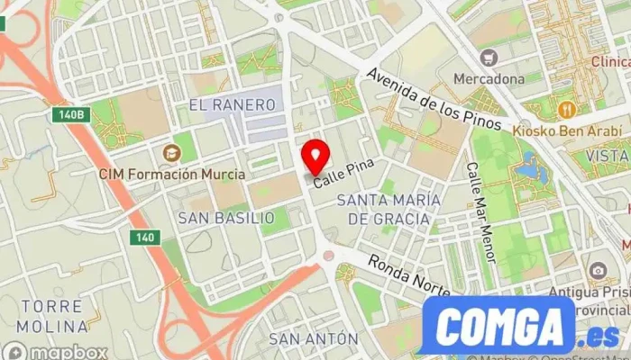 mapa de cerrajeros en Murcia 24 Horas Cerrajero en Murcia