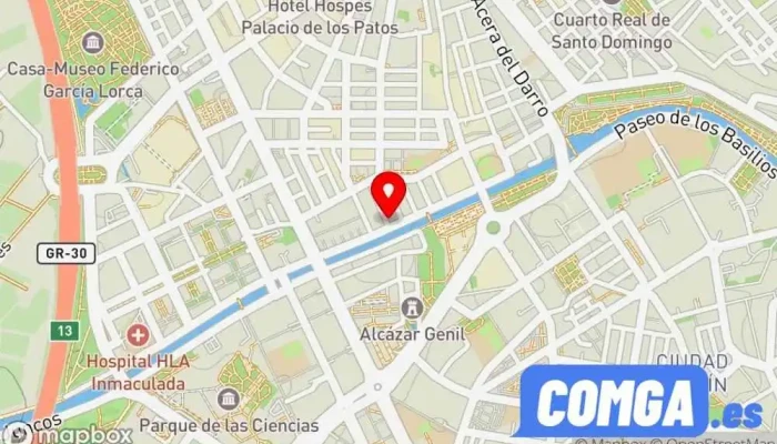 mapa de Cerrajeros Granada DC Baratos Cerrajero en Granada