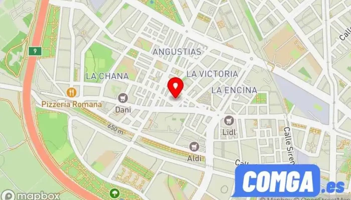 mapa de Cerrajeros Granada Raco Cerrajero en Granada