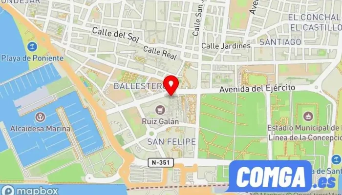 mapa de CERRAJEROS LA LINEA 24 HORAS Cerrajero, Proveedor de puertas, Proveedor de puertas para garaje, Servicio de duplicación de llaves en La Línea de la Concepción