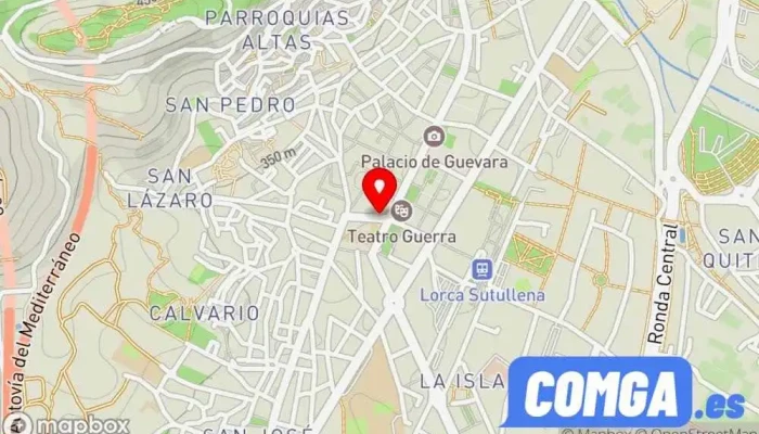 mapa de Cerrajeros Lorca Lidon Sl Cerrajero, Proveedor de puertas, Servicio de duplicación de llaves, Zapatero en Lorca