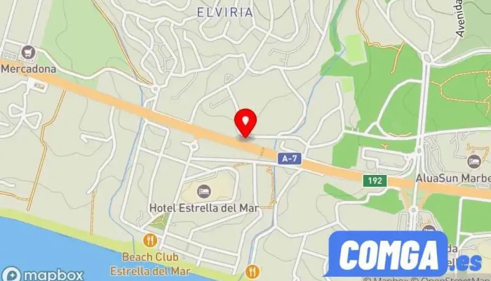 mapa de Cerrajeros Marbella Ezmar Cerrajero, Taller de automóviles, Proveedor de puertas, Servicio de duplicación de llaves en Marbella