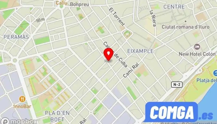 mapa de Cerrajeros Mataró | Raco Cerrajeros Botiga de panys, Cerrajero en Mataró