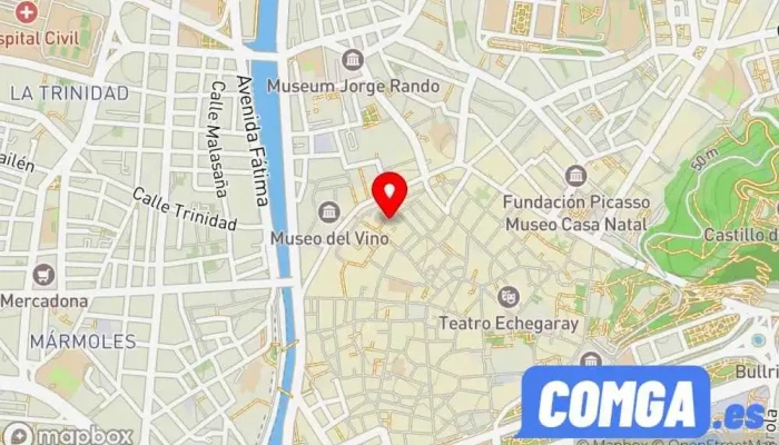 mapa de Cerrajeros Málaga  en Málaga