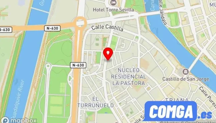 mapa de Cerrajeros Sevilla Arp Cafuser Cerrajero, Servicio de duplicación de llaves, Tienda de cajas fuertes en Sevilla