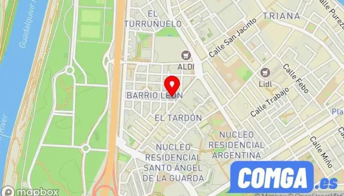 mapa de Cerrajeros Triana Cerrajero en Sevilla