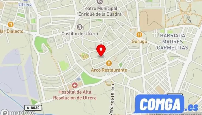 mapa de CERRAJEROS UTRERA Cerrajero en Utrera