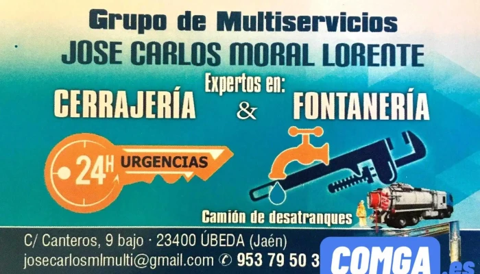 Cerrajeros Y Fontaneros 24 Horas José Carlos Moral -  Del Propietario - Úbeda