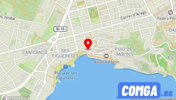mapa de Cerrajerosenibiza Cerrajero en Ibiza