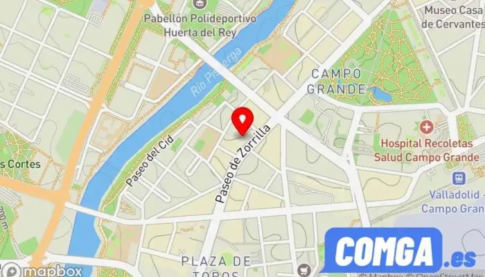 mapa de Cerrajería 24 Horas Barrigón Valladolid  en Valladolid