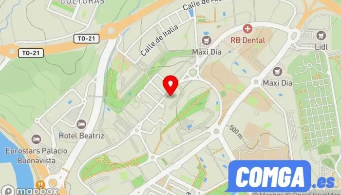 mapa de Cerrajería 24 horas Isidoro Correas Cerrajero en Toledo