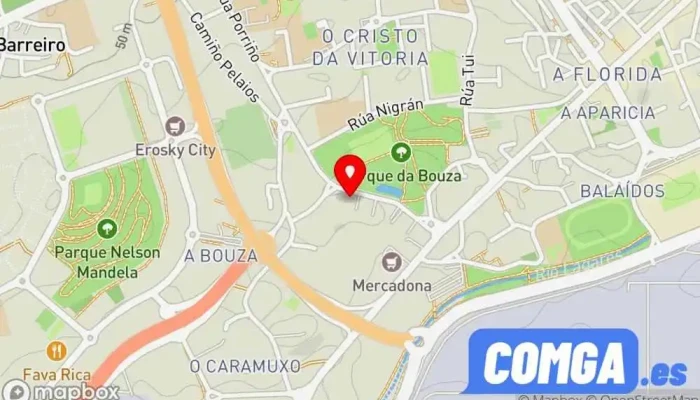 mapa de Cerrajería A Bouza Cerrajero en Vigo