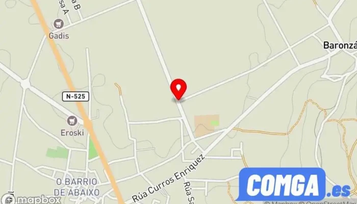 mapa de Cerrajería A Nogueira Cerrajero en Xinzo de Limia