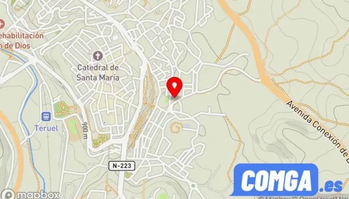 mapa de Cerrajería A T H Cerrajero en Teruel