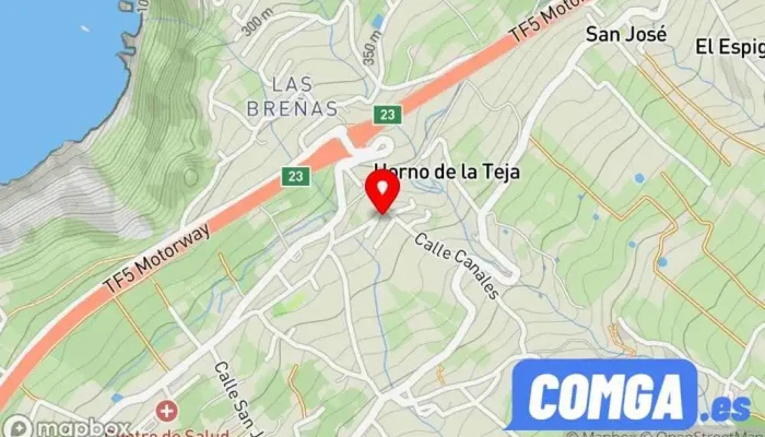 mapa de Cerrajería Acentejo Sl. Cerrajero en La Matanza de Acentejo
