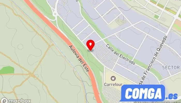 mapa de Cerrajería AINOBAR Cerrajero en Rivas-Vaciamadrid