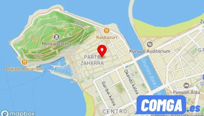 mapa de Cerrajería Aldanondo Cerrajero en Donostia-San Sebastian