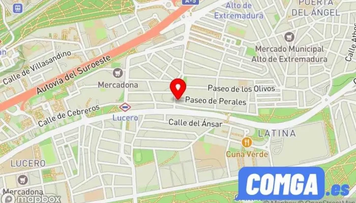 mapa de Cerrajería Artesanal Mállor,S.L. Cerrajero en Madrid