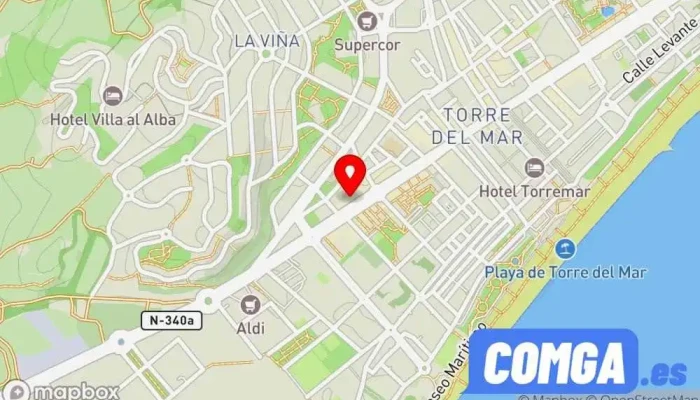 mapa de Cerrajería Avenida Cerrajero en Torre del Mar