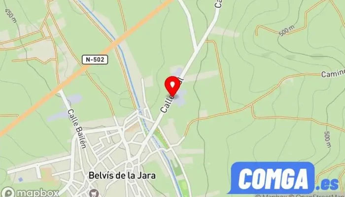 mapa de Cerrajería Belvis Cerrajero en Belvís de la Jara